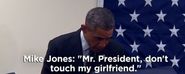 Obama Gets Caught in a Love Triangle While Voting