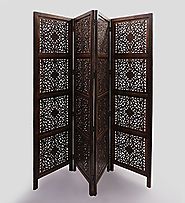 Handcrafted Wooden Room Divider / Partition Screen