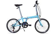 Allen Sports Urban X Aluminum 7 Speed Folding Bicycle, Sky, 12-Inch/One Size