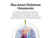 Elsa Anna Christmas Ornaments