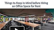 Importance of Hiring an Office Space for Rent.