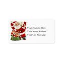 Vintage Santa With Christmas Cheer Address Label