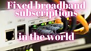 Fixed broadband subscriptions in the world