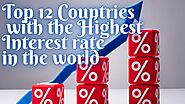 Highest Interest rate Top 12 Countries in the world | real Interest rate (%) | 1975 to 2020