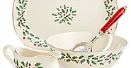 Christmas Holiday Dishware: Lenox Holiday Christmas Serving Pieces - Reviews