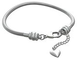Timeline Treasures Surgical Stainless Steel Starter Charm Bracelet Fits Pandora Jewelry European Style Clasp FREE Bea...