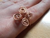 Golden Rose Wire Ring-Cut out and Keep