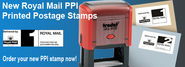 Royal Mail PPI Rubber Stamps