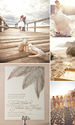 Traditional Palm destination wedding invitation inspiration