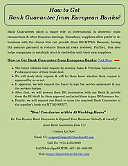 Bank Guarantee – Bank Guarantee Providers – SWIFT MT760