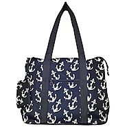 20" Large Roomy Tote Beach Bag w/Attached Coin Purse Printed EM4418PUB