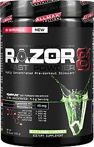 Allmax Nutrition NEW 2014 Razor8 Pre-workout (DMAA FREE) 60 Servings (Key Lime Cherry) 20.11oz