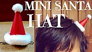 How to Make a Santa Hat Hair Clip | DIY Christmas Gifts