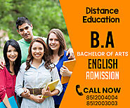 BA English Distance Education Correspondence Degree courses Admission 2021