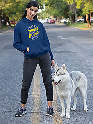 “Good Things are Going to Happen” Printed Cotton Women Hoodie