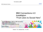 IBM Connections 4.0 Installation - From Zero To Social Hero 1.16 fo...