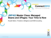 JMP402: Master Class - Managed beans and XPages - Your Time Is Now