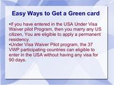 Easy Ways to get a Green Card