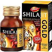 Dabur Ayurvedic Shilajit Gold Capsules - 20 Pieces (With Kesar)