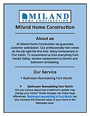Bathroom Remodeling Fort Worth by Miland Home Construction - Issuu