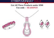 Cyber Monday Savings: Classy Sapphire Jewelry Set Under $500