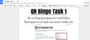 Synergyse Blog: QR Code BINGO in 3 Easy Steps!