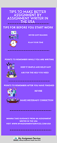 Tips To Make Better Assignment By Assignment Writer In the USA
