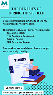 The Benefits of Hiring Thesis Help