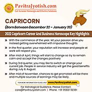 2022 Capricorn Career and Business Horoscope