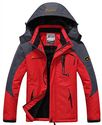 WantDo Men's Waterproof Mountain Jacket Fleece Windproof Ski Jacket