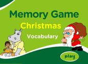 Christmas Vocabulary Memory Game for ESL