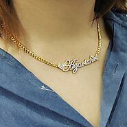 Stainless Steel Custom Name Chocker Necklace For Women
