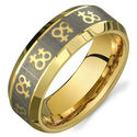 Gold Female Symbols Lesbian Wedding Ring Band Promise Ring
