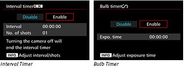 Intervalometer and Bulb Timer Custom Controls