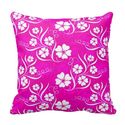 hot pink throw pillows - stripy, spotty, all attention grabbing