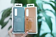 Genuine Samsung Leather Flip Z Fold 3 leather case