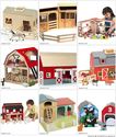 Wooden Barn Toy - Toy Farms for toddlers and little kids