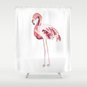 Elegant and Fun Pink Flamingo Shower Curtain