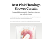 Best Pink Flamingo Shower Curtain
