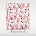 Pink Flamingo Shower Curtain