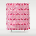 Flamingo V.2 Shower Curtain by C Designz