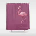 Flamingo Shower Curtain by Renée Van Der Zanden