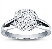 Petal Halo Diamond Engagement Setting