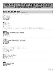 Bodyweight Crossfit Workouts with Pull Up Bar, Jump Rope and Rings
