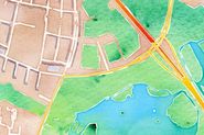 Skolestuen: Stamen Maps - lav landkort, som ligner akvareller