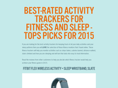 Best-Rated Activity Trackers For Fitness And Sleep - Tops Picks For 2015
