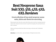 Best Neoprene Saua Suit XXL 3XL 4XL 5XL 6XL Reviews