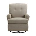 Baby Relax The Tinsley Nursery Swivel Glider Chair, Light Brown