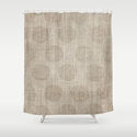 Poka dot burlap (Hessian series 2 of 3) Shower Curtain by John Medbury (LAZY J Studios)