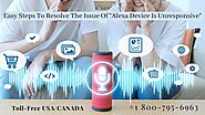 Alexa Device is Unresponsive? 1-8007956963 Alexa Not Responding/Offline -Fix Now